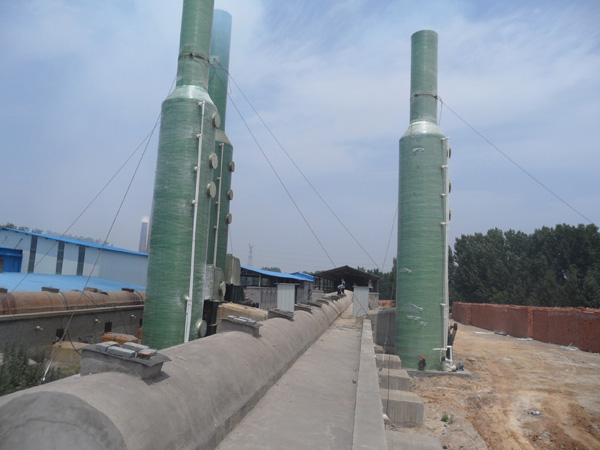 玻璃鋼脫硫塔已投產